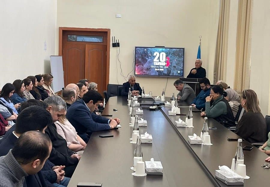 İqtisadiyyat İnstitutunda 20 Yanvar şəhidlərinin xatirəsi yad edilib 3