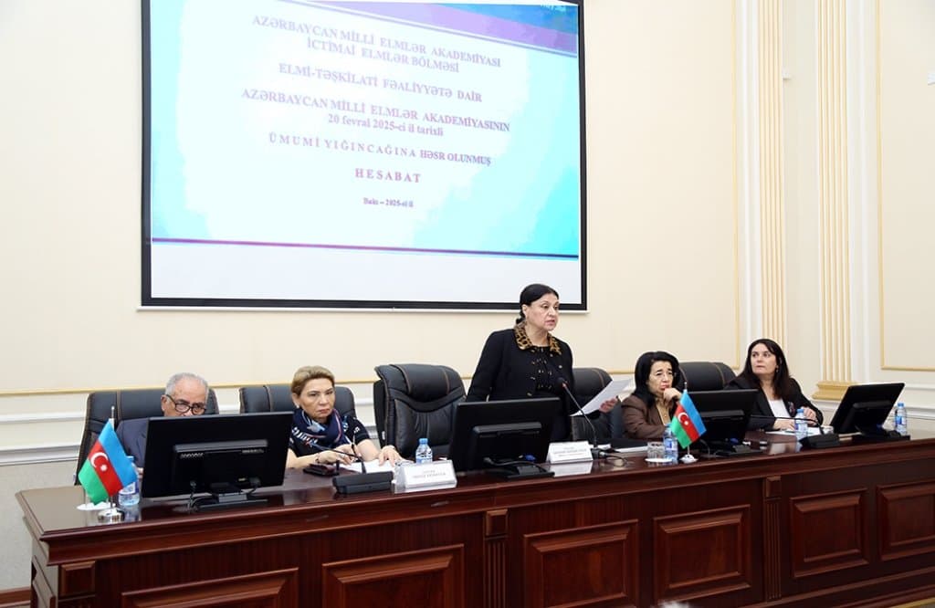 İqtisadiyyat İnstitutunun elmi katibi AMEA-nın İctimai Elmlər Bölməsində çıxış edib 2